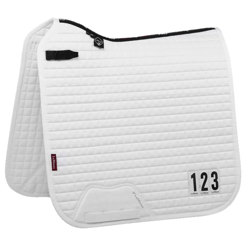 LeMieux Cotton Dressage Competition Square - White